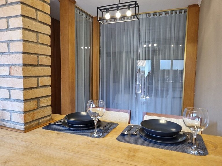 Lindo loft decorado no centro c/ garagem