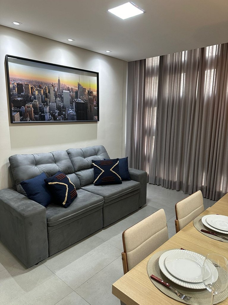 Apart 1 bedroom, 1 bathroom center without garage