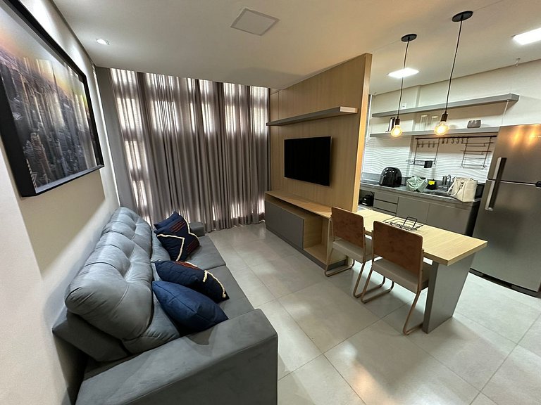 Apart 1 bedroom, 1 bathroom center without garage